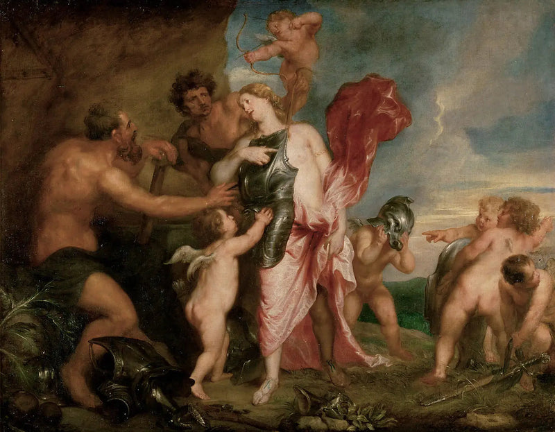 Tetyda otrzymująca od Hefajstosa broń dla Achillesa - Antoine van Dyck