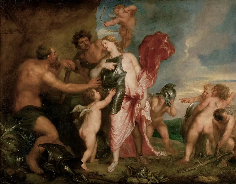 Tetyda otrzymująca od Hefajstosa broń dla Achillesa - Antoine van Dyck