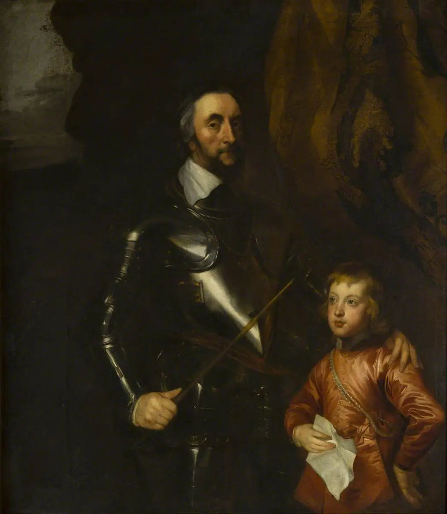 Thomas (1592–1646), hrabia d'Arundel, z jednym ze swoich wnuków - Antoine van Dyck