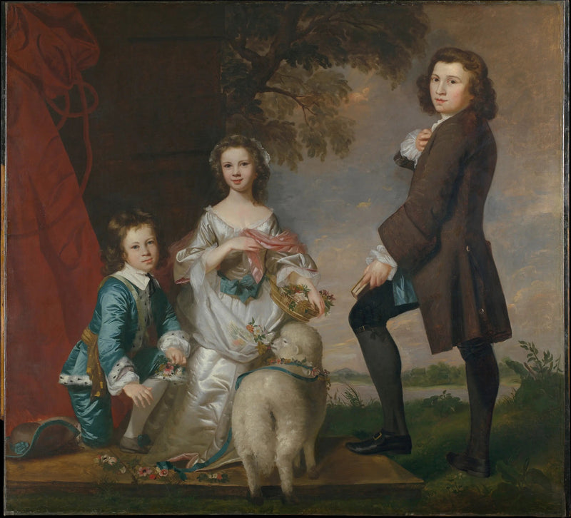 Thomas (1740–1825) i Martha Neate (1741–po 1795) z jej opiekunem, Thomas Needham - Joshua Reynolds
