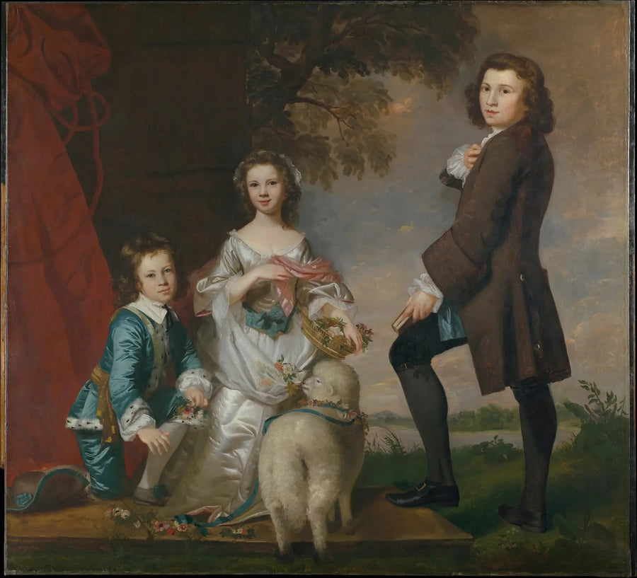 Thomas (1740–1825) i Martha Neate (1741–po 1795) z jej opiekunem, Thomas Needham - Joshua Reynolds