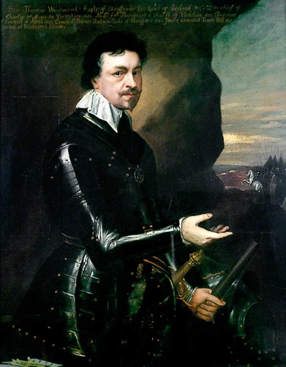 Thomas Wentworth (1593–1641), premier comte de Strafford - Antoine van Dyck image 1 reproduction de peinture à l’huile