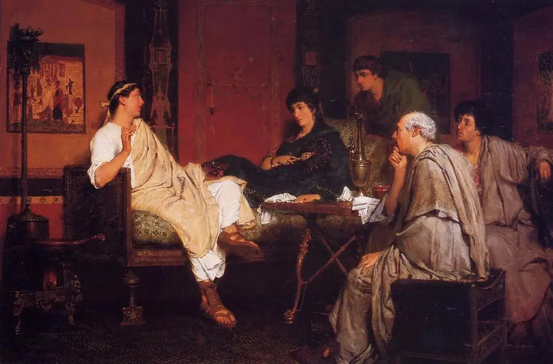 Tibulle w domu Délie - Lawrence Alma-Tadema