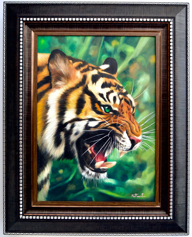 Tygrys o Zielonych Oczach | Wymiary: 50x70cm