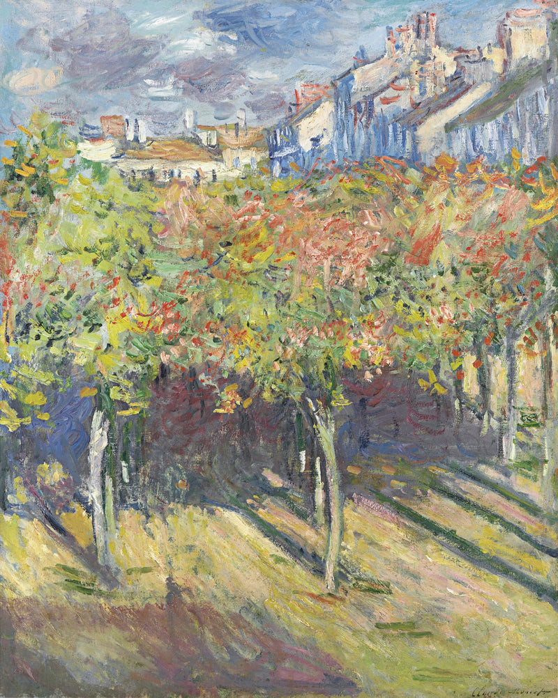 Les Tilleuls w Poissy W747 - Claude Monet