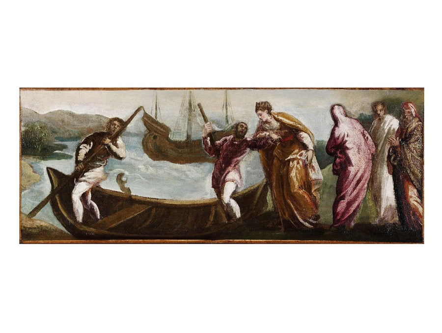 The Embarkation of St Helena to the Holy Land, peinture de Le Tintoret