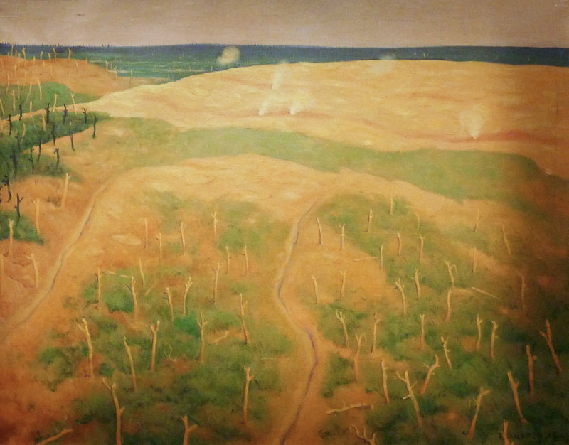 Strzał na niemieckich drutach kolczastych, region Bolente - Félix Vallotton