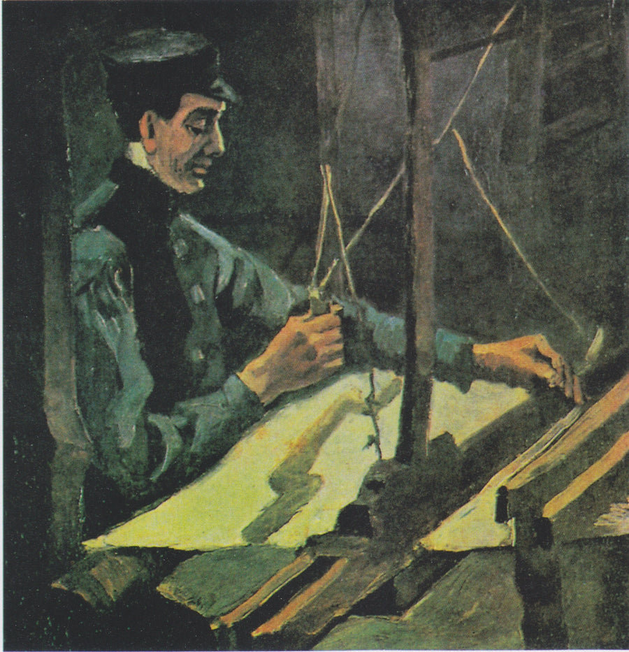Tkacz zwrócony w prawo (półpostać) - Vincent van Gogh