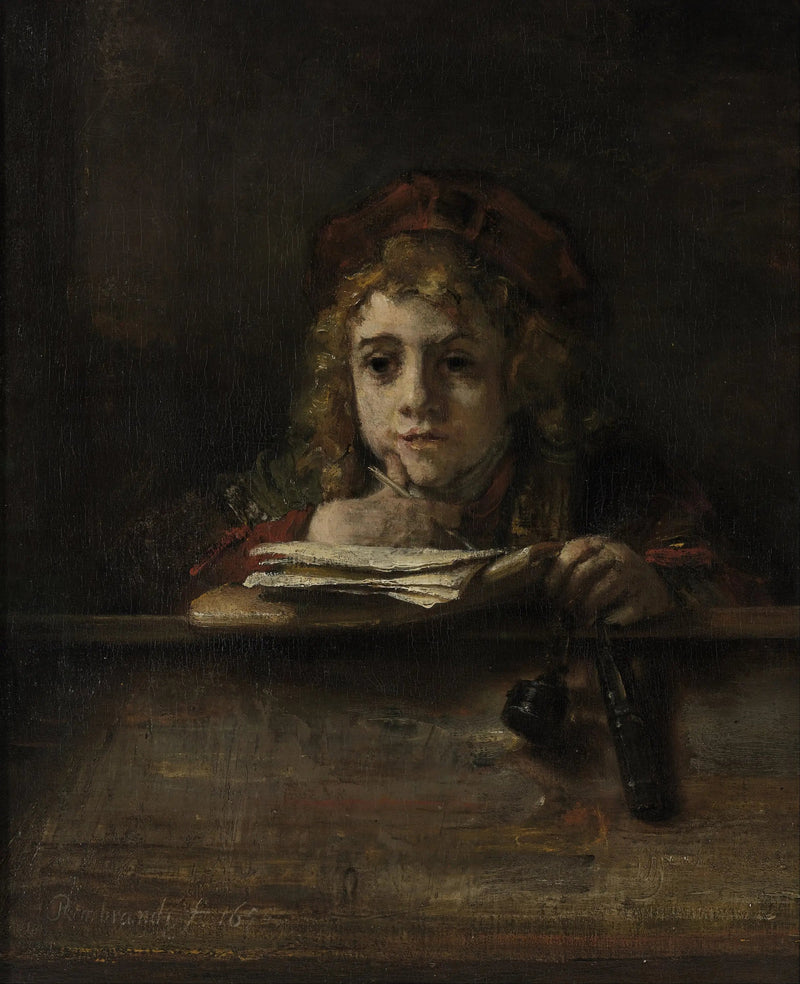 Titus przy biurku - Rembrandt