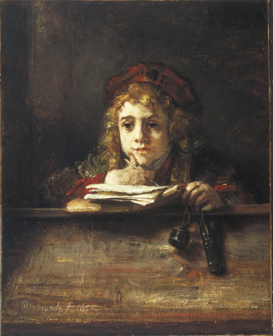 Titus przy biurku - Rembrandt