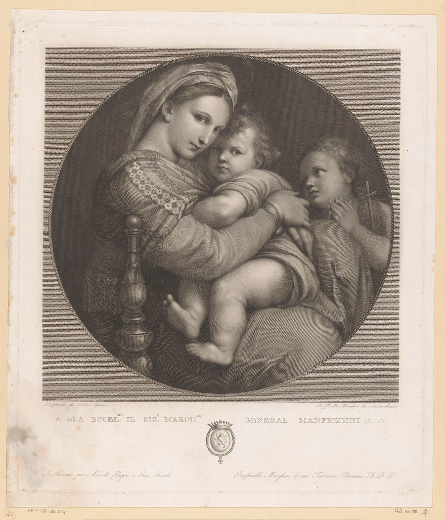 Madonna z Dzieciątkiem (Madonna della Seggiola) - Rafael Santi