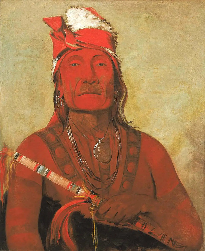 Toh-kí-e-to, kamień z rogami, przywódca - George Catlin