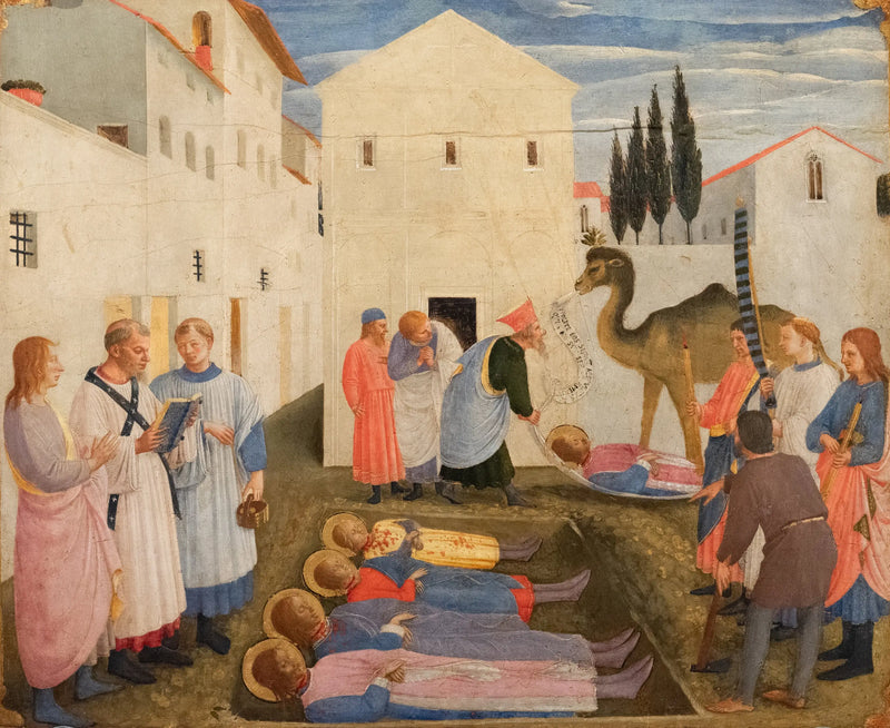 Nagrobek Świętego Cezarego i Świętego Damiána - Fra Angelico