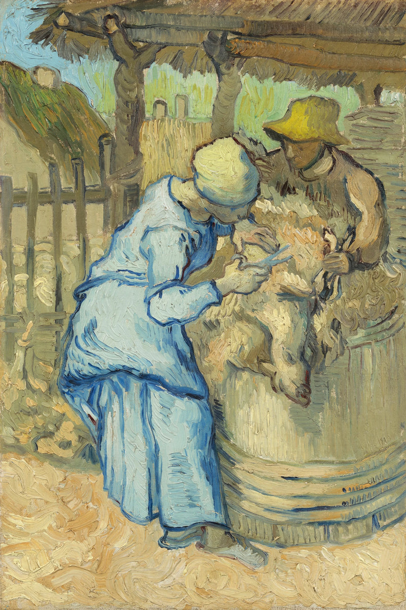 Strzyżenie owiec (według Milleta) - Vincent van Gogh