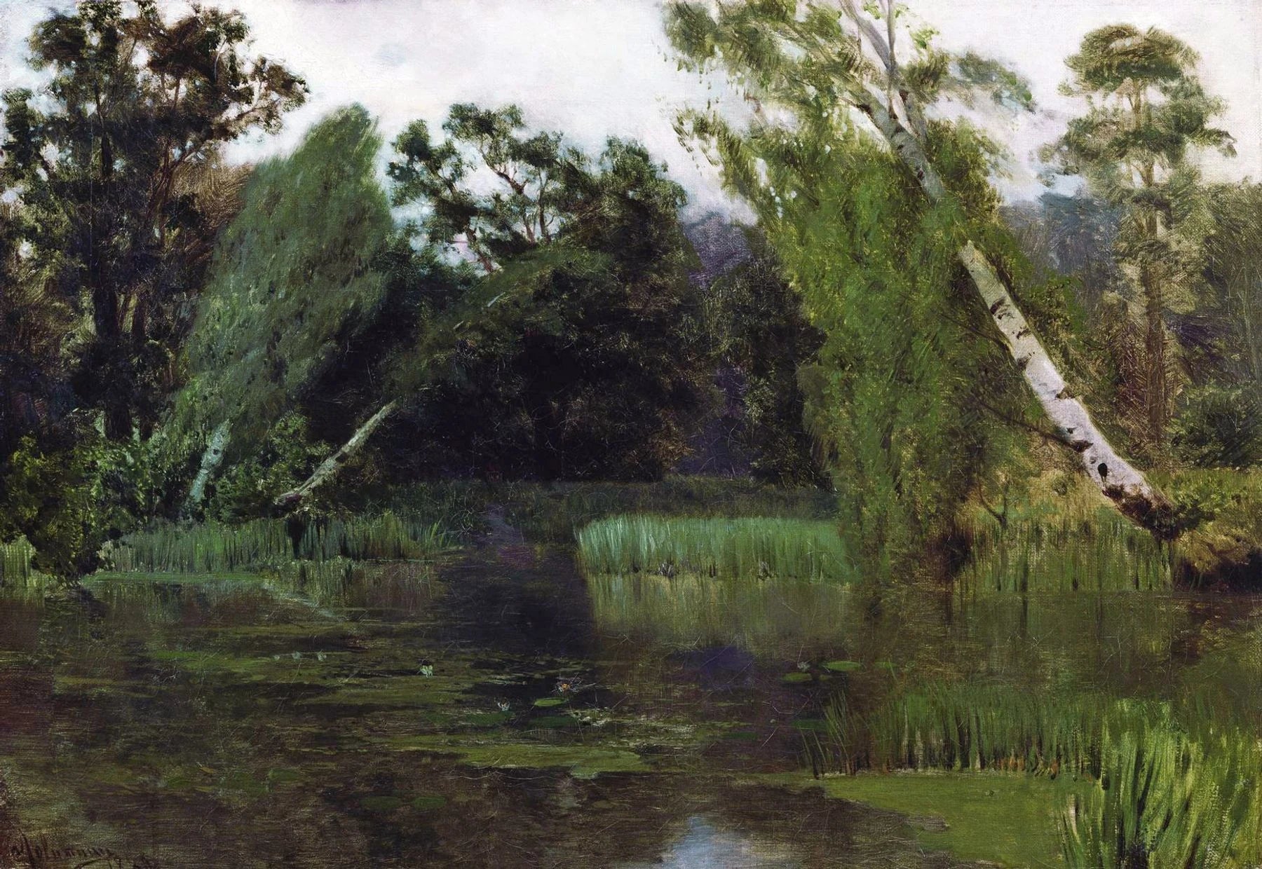 Dans le parc, peinture de Isaac Levitan