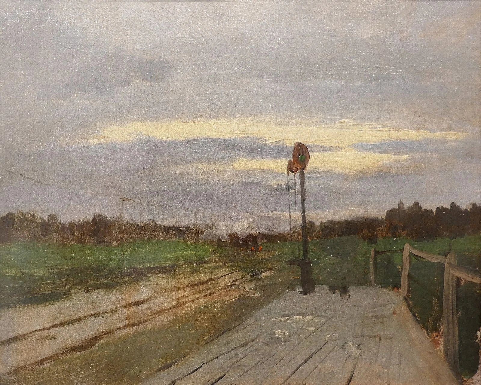 Petite gare, peinture de Isaac Levitan