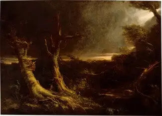 Tornado w amerykańskim lesie - Thomas Cole