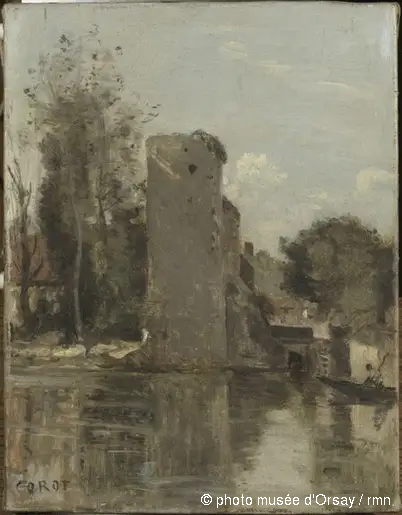 Wycieczka nad brzegiem wody - Jean-Baptiste Camille Corot