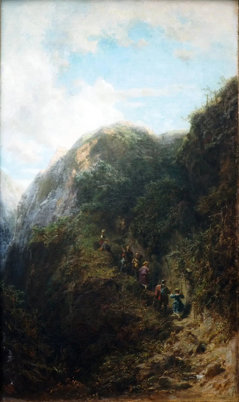 Turyści w górach - Carl Spitzweg