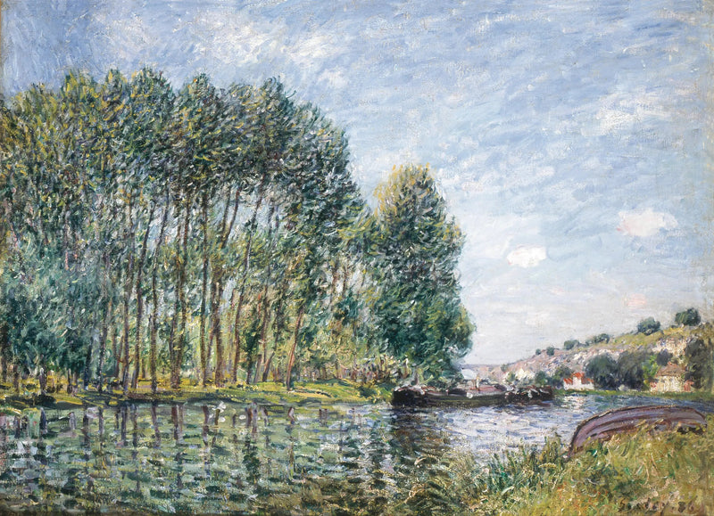 Zakręt Loingu w Moret - Alfred Sisley