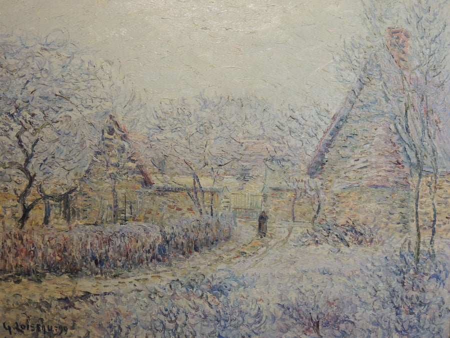 Tournedos na Sekwanie, śnieg, szron i mgła - Gustave Loiseau