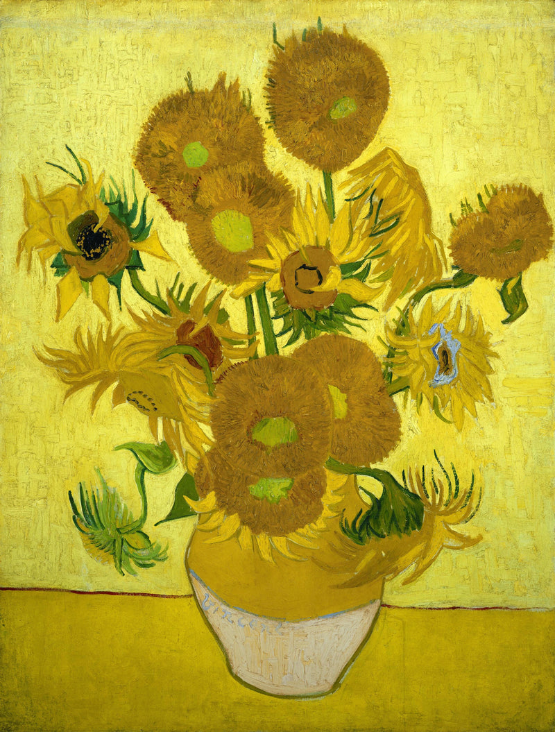 Martwa natura: Wazon z piętnastoma słonecznikami - Vincent van Gogh