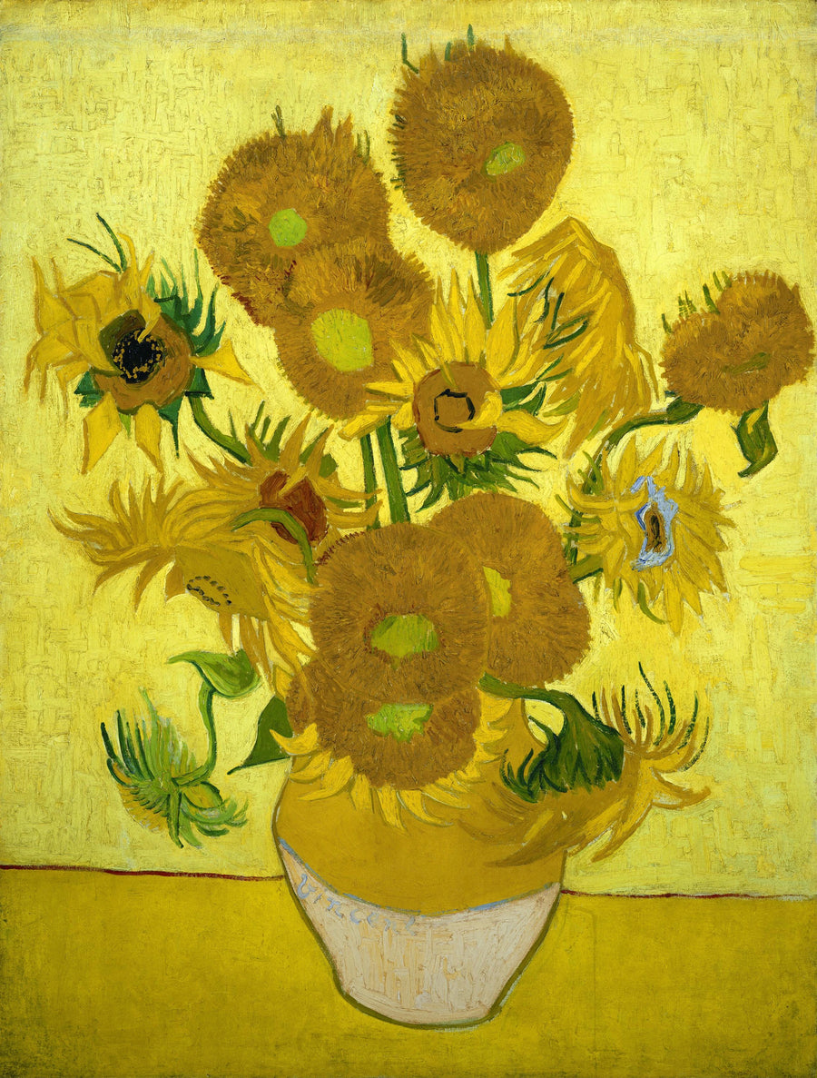 Martwa natura: Wazon z piętnastoma słonecznikami - Vincent van Gogh