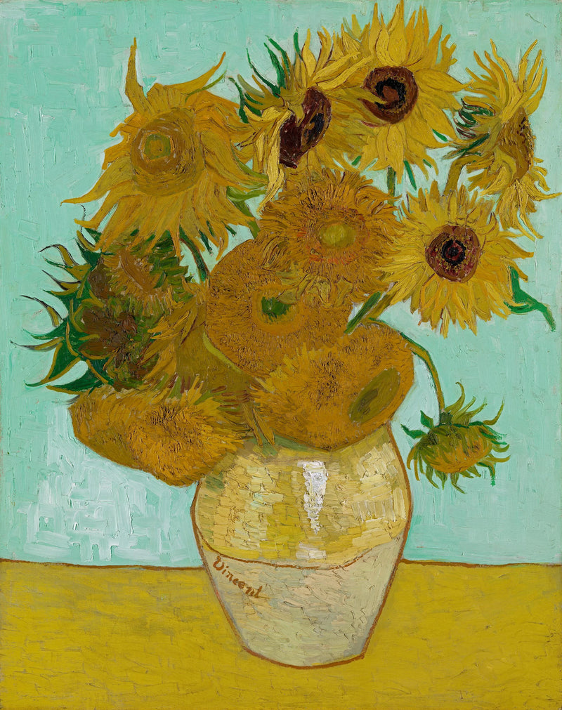 Słoneczniki (Martwa natura: Wazon z dwunastoma słonecznikami) - Vincent van Gogh
