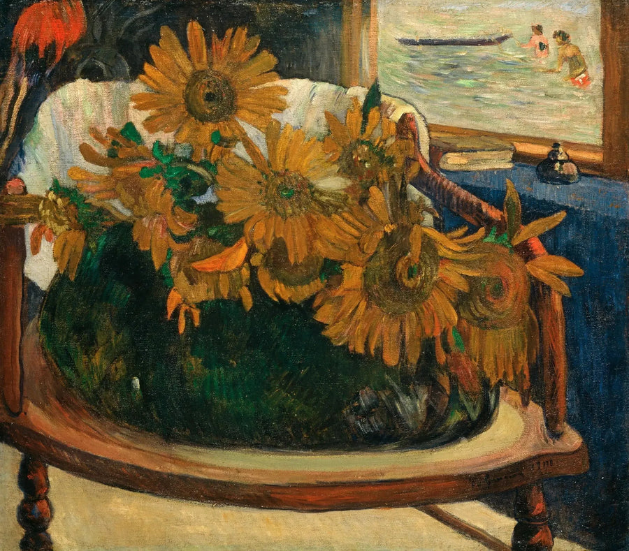 Słoneczniki na fotelu - Paul Gauguin