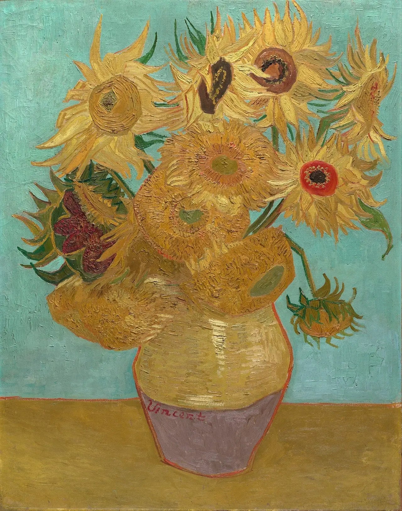 Tournesols - Vincent van Gogh image 1 copie de tableau peinte à la main