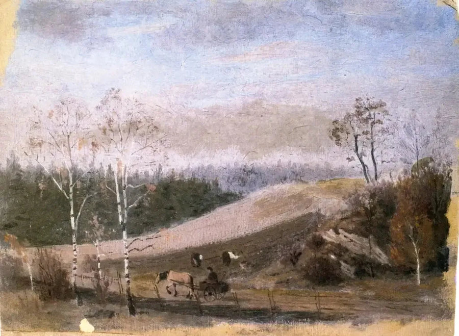 Jesień w polu - Edvard Munch