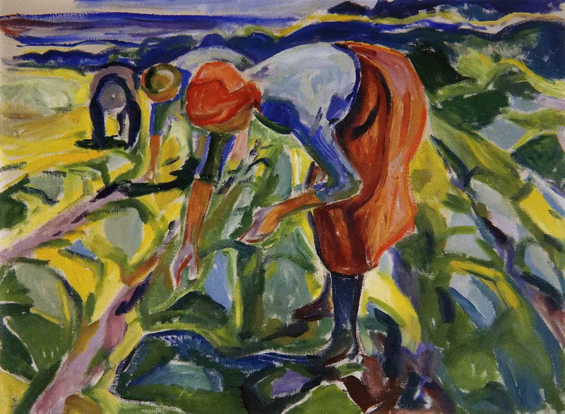 Praca na polu - Edvard Munch
