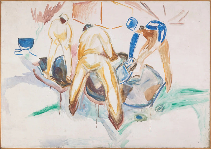 Robotnicy uliczni w śniegu - Edvard Munch