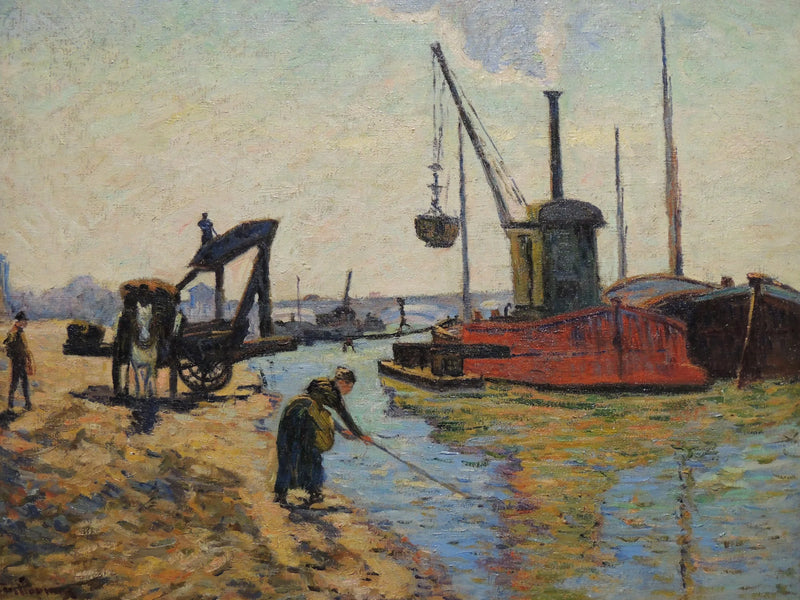 Prace na Moście Narodowym - Armand Guillaumin