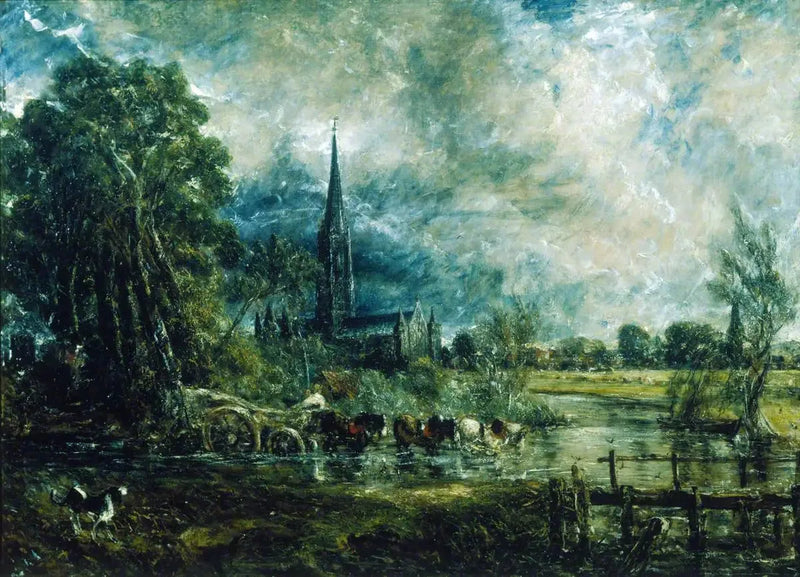 Przeprawa przez rzekę Avon - John Constable