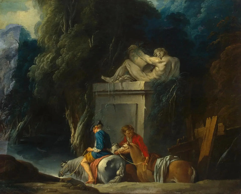 Przekraczanie brodu - François Boucher