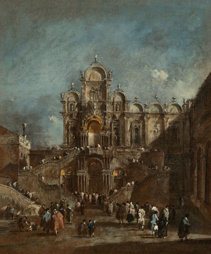 Tymczasowa trybuna na Campo San Zanipolo, Wenecja - Francesco Guardi