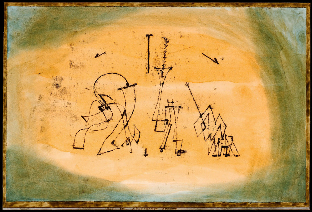 Trio abstrait - Paul Klee image 1 copie de tableau peinte à la main