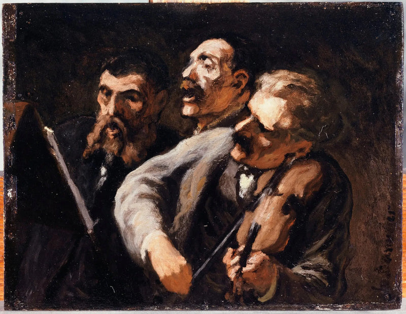 Trio amatorów - Honoré Daumier