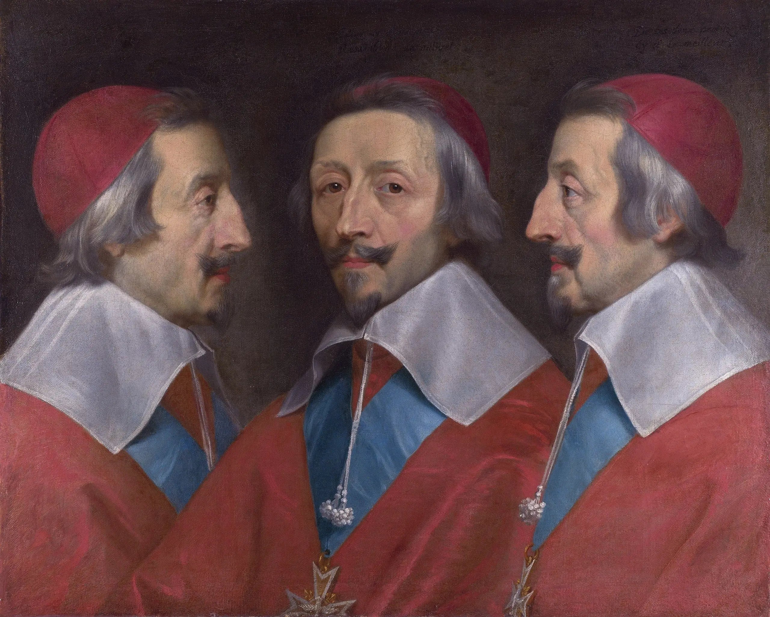 Triple portrait du cardinal de Richelieu - Philippe de Champaigne - Alpha Reproduction