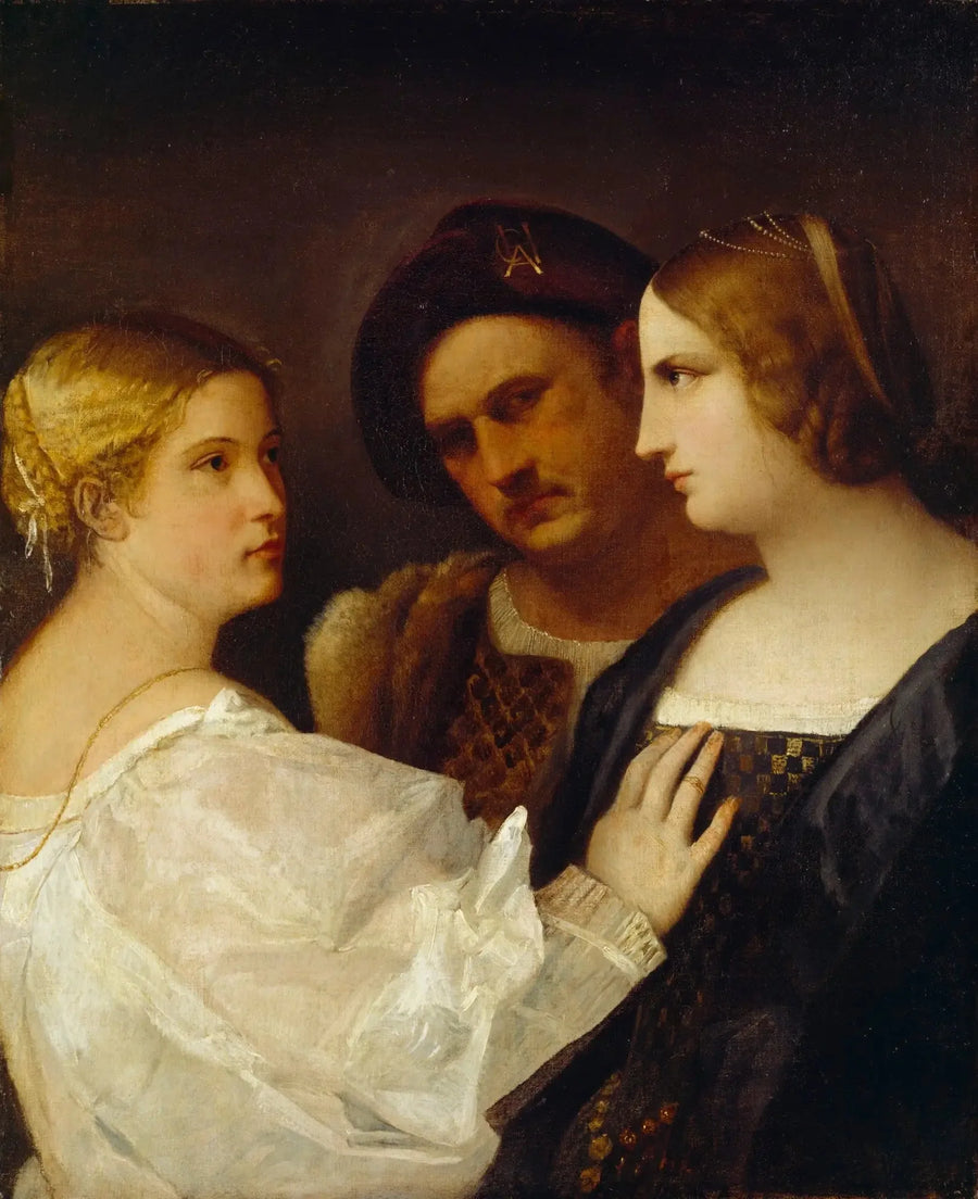 potrójny portret "Jalousie" - Titian