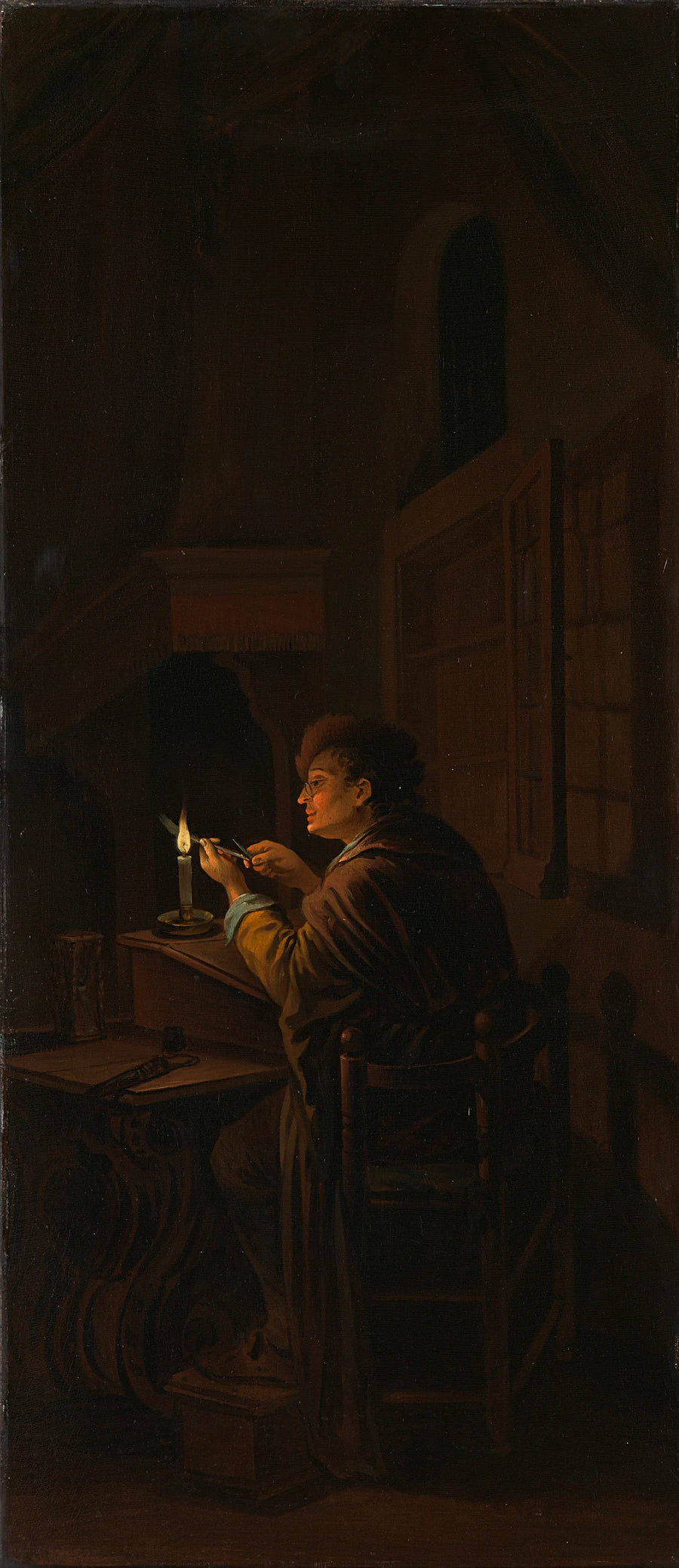 Triptyque avec allégorie sur l'éducation artistique - Willem Joseph Laquy