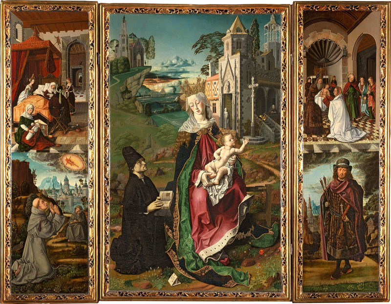 Tryptyk Matki Bożej z Montserrat - Bartolomé Bermejo