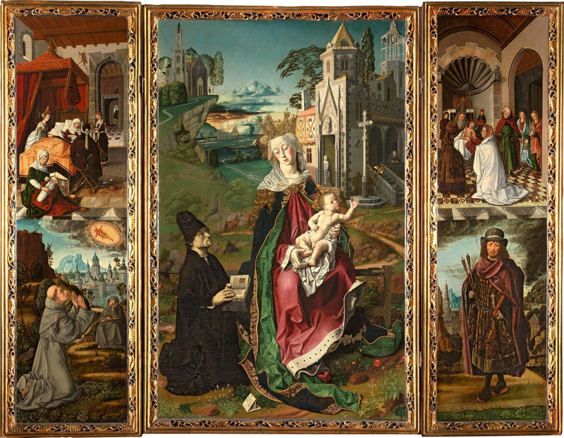 Tryptyk Matki Bożej z Montserrat - Bartolomé Bermejo