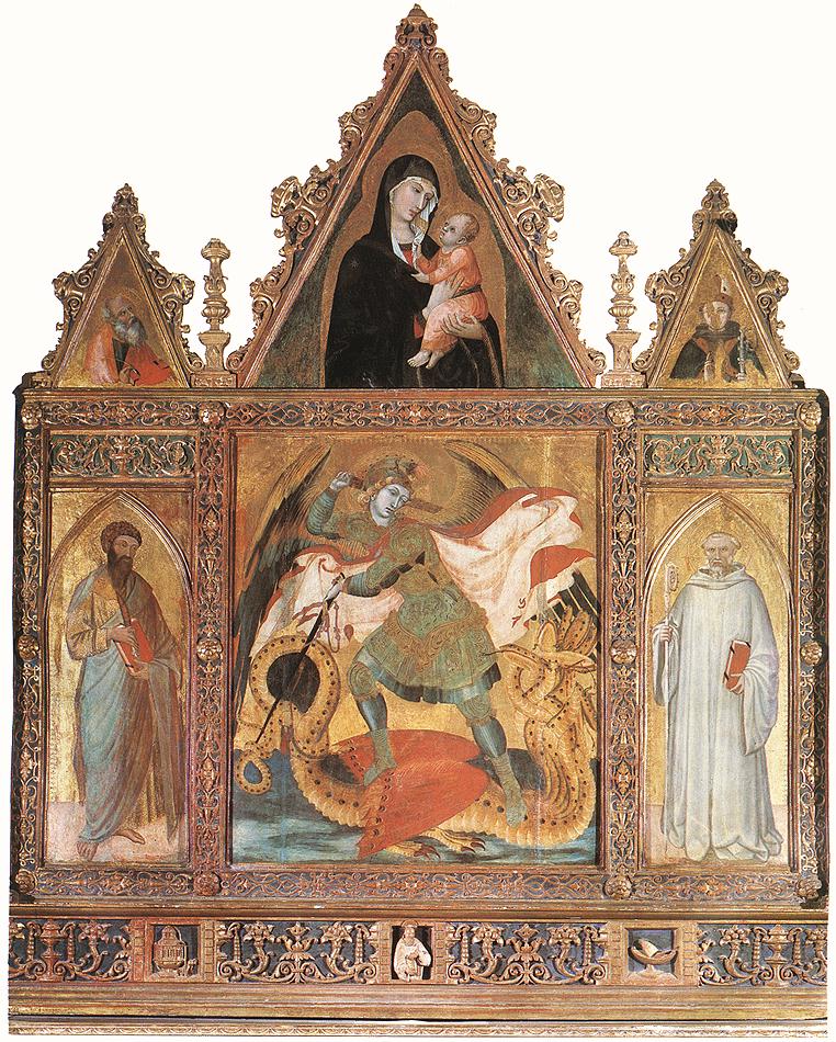 Tryptyk San Michele - Ambrogio Lorenzetti