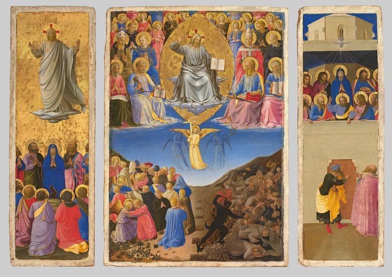 Tryptyk Sądu Ostatecznego, Wniebowstąpienia i Pięćdziesiątnicy - Fra Angelico