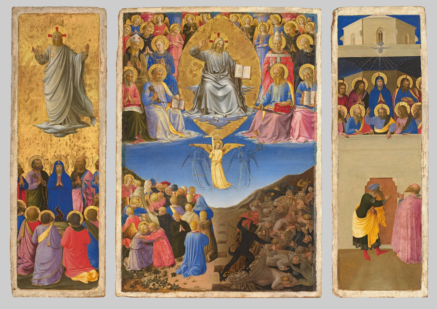 Tryptyk Sądu Ostatecznego, Wniebowstąpienia i Pięćdziesiątnicy - Fra Angelico