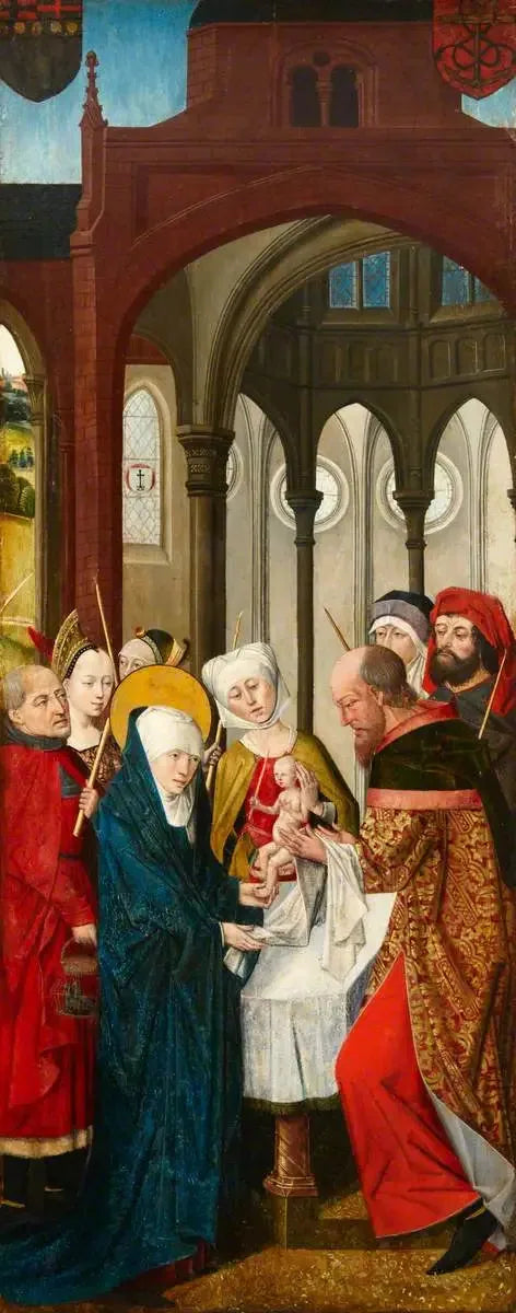 Tryptyk Weston (tryptyk, skrzydło lewe, wewnętrzne) - Rogier van der Weyden