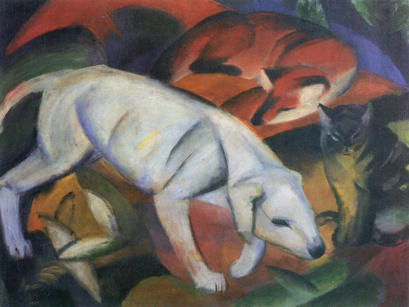 Trzy zwierzęta - Franz Marc