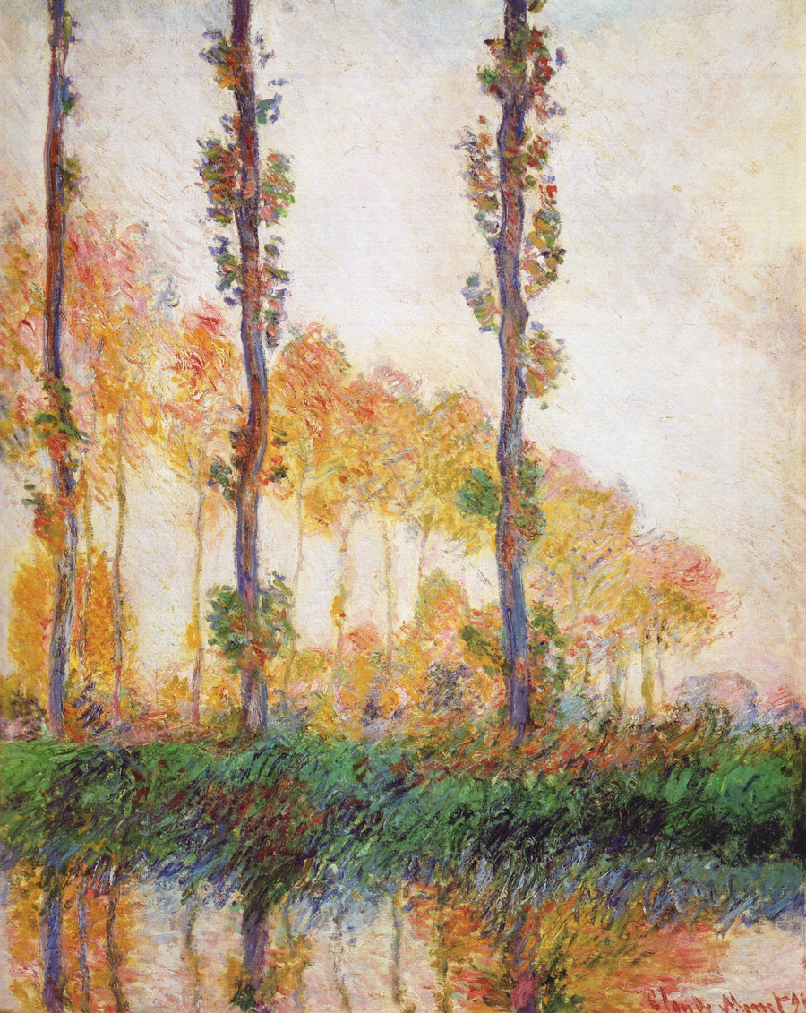 Trzy drzewa, jesień - Claude Monet